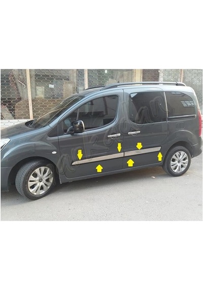 Citroen Berlingo Krom Yan Kapı Çıtası 2008-2018 4 Parça Paslanmaz
