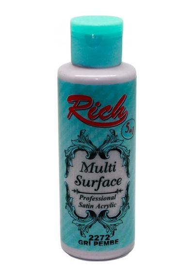 Rich Multi Surface Akrilik Boya 130 Cc. - 2272 Gri Pembe
