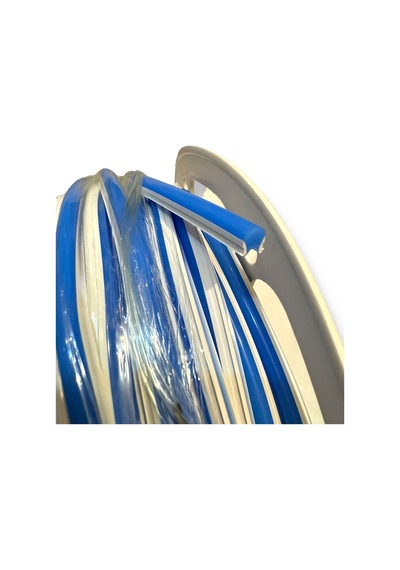Mavi 5 Metre Ayrı 6mm Difüzör Neon Led 2. Nesil Silikon Şeritler Kapağı Tüp Led Şerit İçermez