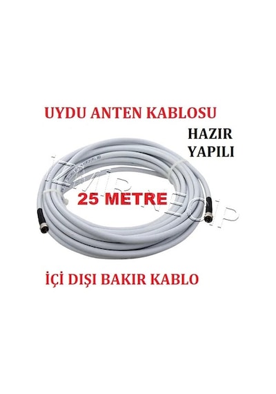 25 Metre Uydu Çanak Anten Kablosu