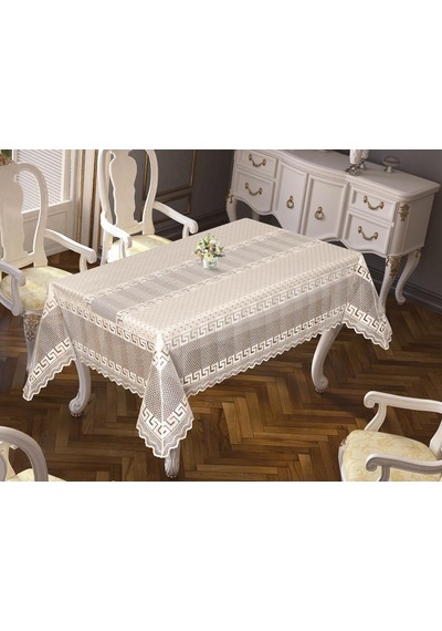 Versage Jakarlı Masa Örtüsü Krem 160X220 Cm (440322226) Versage Jakarlı Masa Örtüsü Krem 160X220 Cm (440322226)