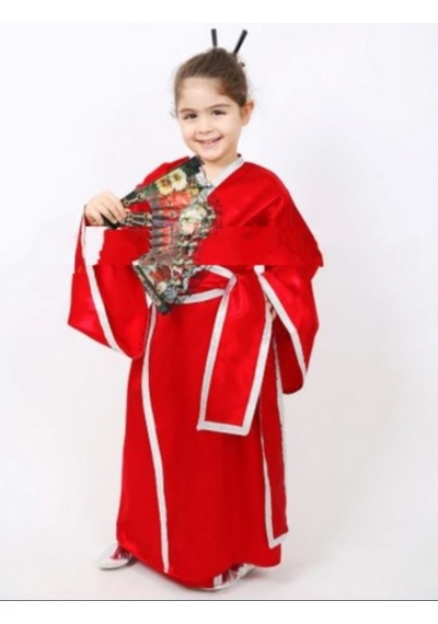 Kimono Kostümü Çocuk Japon Kıyafeti Lüks