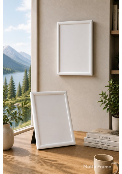 13x18 5r Plastik Fotoğraf Çerçevesi Şeffaf Pvc Korumalı Arkalık Ayaklıklı Poster Resim Belge Sertifika Çerçevesi