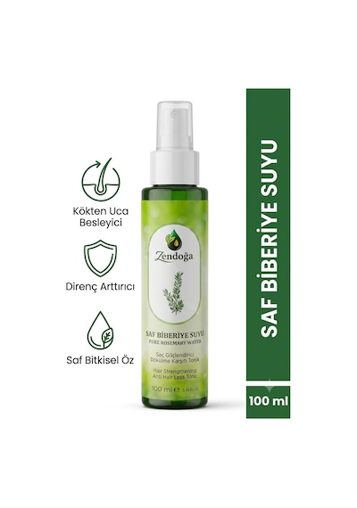 Saf Biberiye Suyu Saç Güçlendirici Ve Dökülme Karşıtı Tonik 100 Ml