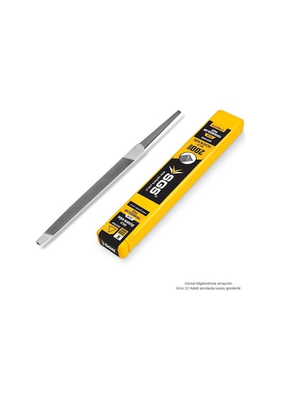 Sgs Üçgen Eğe Seti İnce Dişli - 100-130-150-180-200 Mm. - 5 Parça