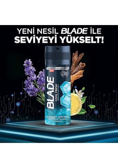 Blade Cool Fresh Erkek Sprey Deodorant 6 x 150 ML