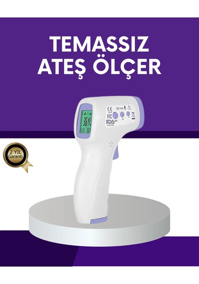 Mey İthalat Temassız Ateş Ölçer Dijital Kızılötesi Termometre Hızlı Ölçüm