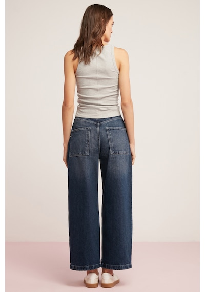 Ethıquet Lıllesol Kadın Fitilli Görünümlü Slim Fit Vücuda Oturan Havuz Yakalı Pamuklu Basic Gri Atle