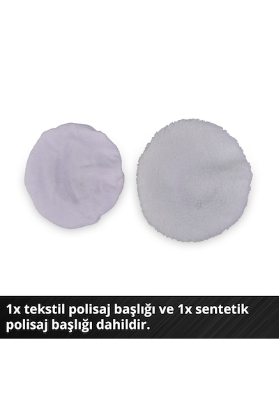 Einhell CE-CB 18/254 Li, Akülü Polisaj Makinesi Seti ( 4,0 Ah Akü ve Şarj Cihazı , Polisaj Ped Seti Dahildir )