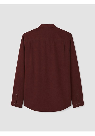 Lcwaıkıkı Classic Bordo Regular Fit Erkek Gabardin Gömlek