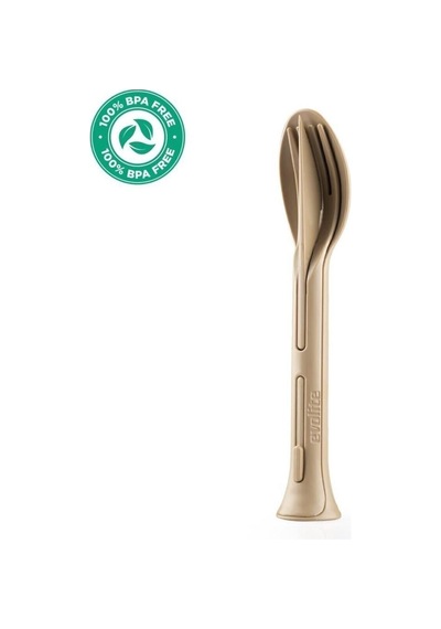 Combo 3 In 1 Çatal Kaşık Set Bej Bej
