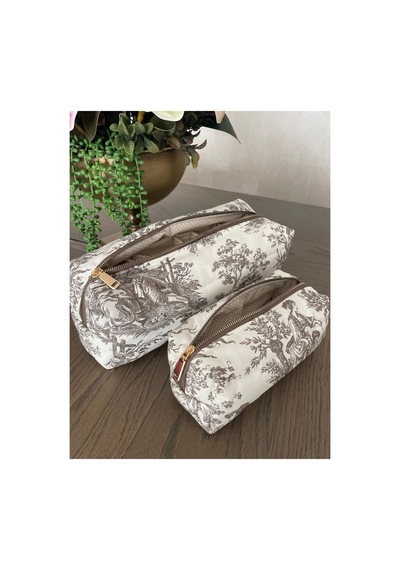 2 Li Takım Airwrap Ve Tüm Saç Şekillendiriciler İçin Uygun Düzenleyici Yanında Makyaj Çantası İle Birlikte Krem