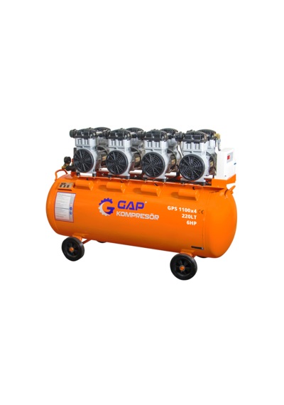 Sessiz Ve Yağsız Hava Kompresörü 220 Lt 6 Hp