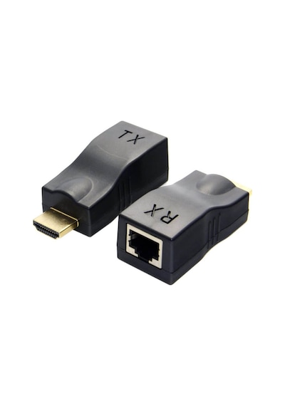 Wozlo 30m Hdmi Rj45 Dönüştürücü Kayıpsız Tek Kablo 4kx2k 1080p Hdcp Cat5e/cat6 Hdmi Extender Uzatıcı