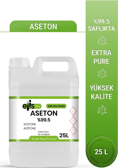 Aseton %99,5 Kimyasal Saflıkta 25 Litre Diğer