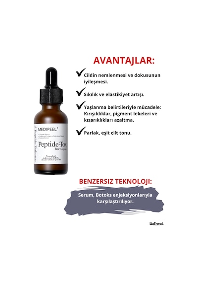 Medipeel Peptide-tox Bor Ampoule 30 Ml Kırışıklıkl Karşıtı . Etkili Yüz Serumu M0520