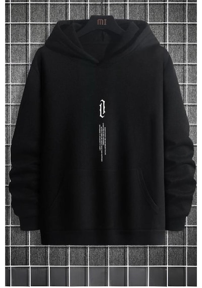 Oksit Every Story Ön Baskılı Erkek Oversize Sweatshirt 001