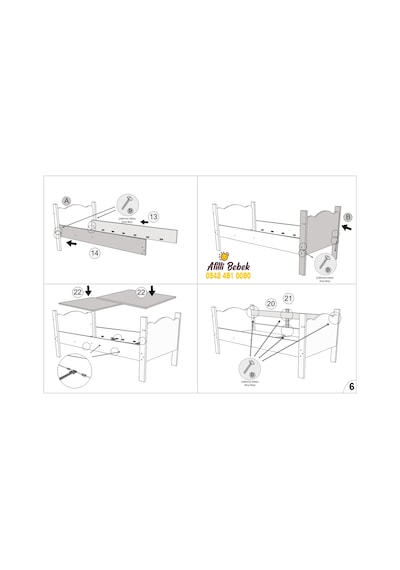 Afillibebek Ranza Ikili Ayrılabilen Mdf Profilli 90x190 Beyaz