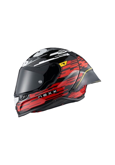 Nexx X.R3R Glıtch Racer Kapalı Motosiklet Kaskı Beyaz - Kırmızı - Siyah