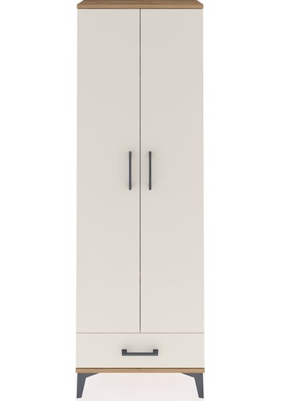 Arges Dolap 2 Raflı Tek Çekmeceli Tek Askılı 60x30x182 Çam-ay... Çam