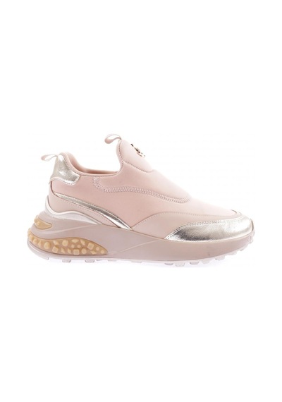 Dgn 026-22k Kadin Kalin Taban Metal Aksesuarli Sneakers Ayakkabi 026-2252-R0152 Bej