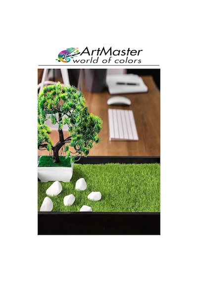 Yapay Çim 20x30 Cm 5 Adet A4 Boyutunda Dekoratif Maket Çim Yapay Çim Halı Teraryum Suni Çim Diğer