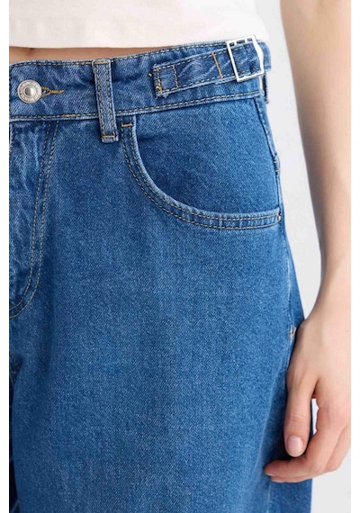 DeFacto Baggy Fit Yüksek Bel Uzun Jean Yıkamalı Pantolon E2156AX24WNNM34 DeFacto Baggy Fit Yüksek Bel Uzun Jean Yıkamalı Pantolon E2156AX24WNNM34