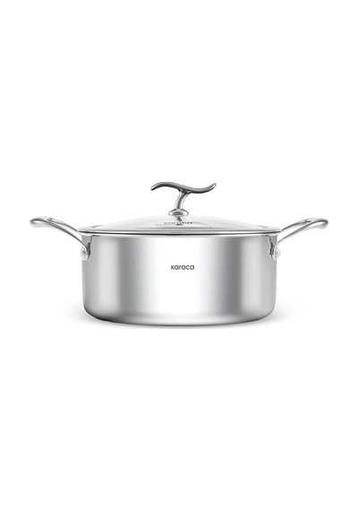 Karaca Plasma Steel 316+ 3Ply Yanmaz Yapışmaz Çelik Tencere 24 cm