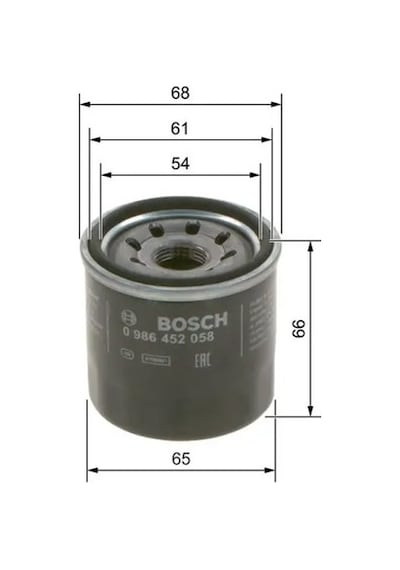 Ford Focus 2 Yag Filtresi 1.6 2005-2012 Bosch 0986452058