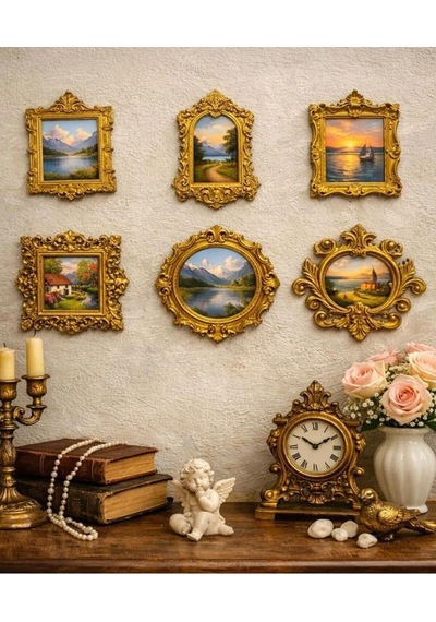Housetrend Mini Çerçeveler 6 Lı Ev Dekorasyonu Museum Of Us Sevgililer Günü Mini Müze Dekoru Gold Sku: Smgstkb8b88efeca