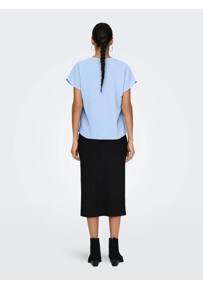 Jdylion Life S/s Top Wvn Noos Kadın Bluz 15249287 Mavi