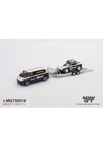 Mini Gt 1:64 Porsche 911 Dakar 718 Volkswagen Id. Buzz Roughroads Römorklu Set Mgts0019 Mavi