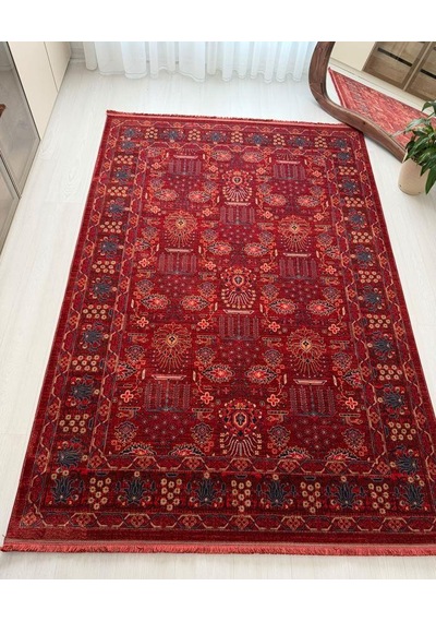 Andromeda Halı Artline Serisi H0188c Salon Oturma Yatak Odası Halısı Kırmızı