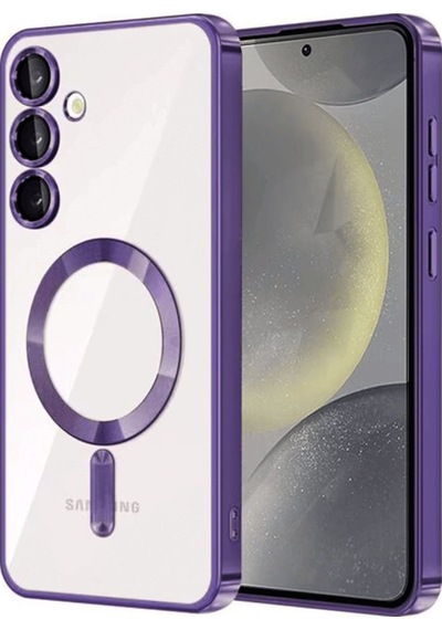 Newface Samsung Uyumlu Galaxy S23 Plus Kılıf Kross Magneticsafe Kapak - Mor mor