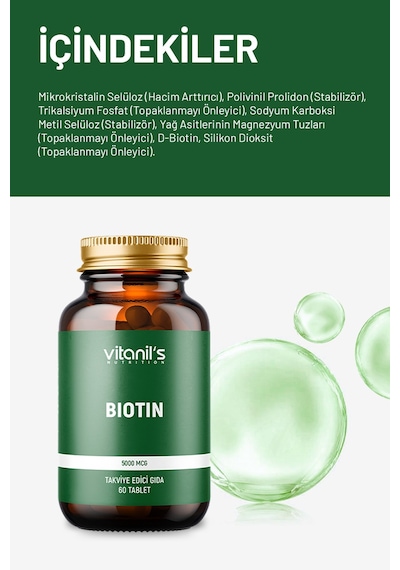 Vitanil's Biotin 60 Tablet