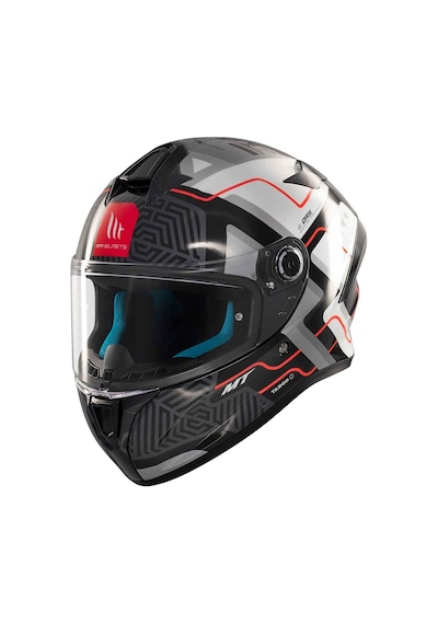 Mt Targo S Brik C0 Kapalı Kask Gri - Siyah S-