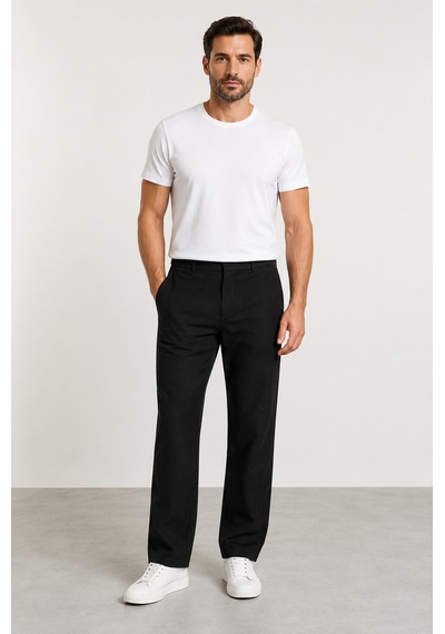 Bihan Store Erkek Yan Cep Esnek Keten Regular Fit Pantolon 2145-lacivert