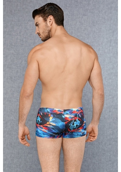 Doreanse Erkek Modal Çok Renkli Baskılı Mini Paça Boxer 1741 (389420367) Çok Renkli