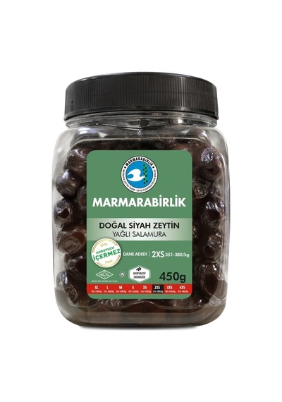 Marmarabirlik Doğal Siyah Zeytin 450 G