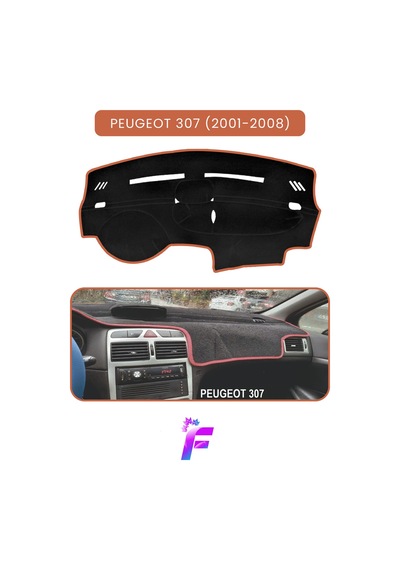 Peugeot 307 2001-2008 Araca Özel Torpido Örtüsü Ön Göğüs Kılıfı Tam Koruma Oto Aksesuar T94 Torpido Halısı