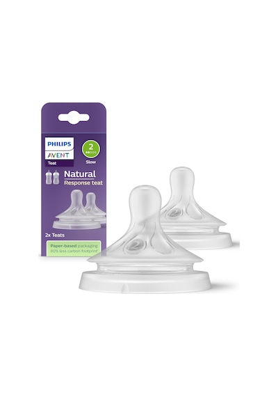Philips Doğal Tepkili Natural Response 2'li Biberon Emziği No:2 0 Ay
