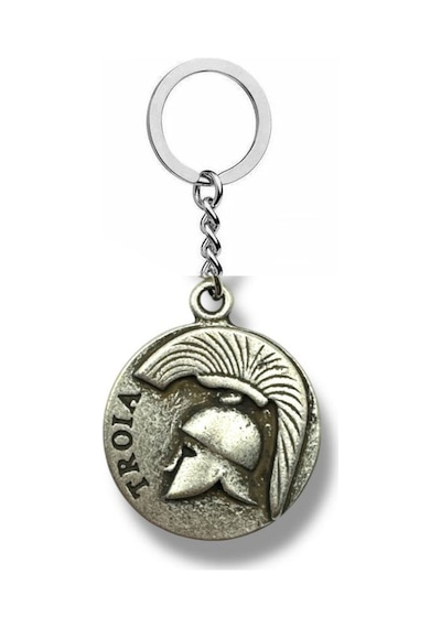 Legends Of Valor Truva Gladyatör Miğferli Unisex Metal Anahtarlık
