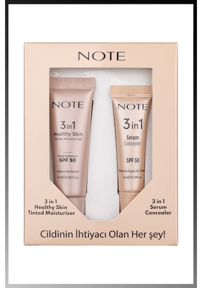 Note 3in1 Mini Set Healthy Skin Tinted Moisturizer 10 + Serum Concealer 10