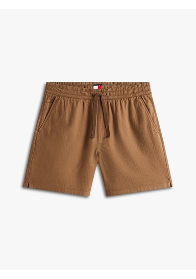 Tommy Hilfiger Tjm Lınen Blend Pull-on Short Erkek Kahverengi Şort - Dm0dm22825