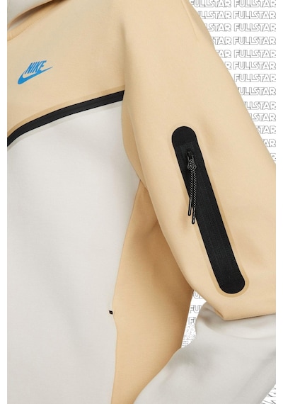 Nike Sportswear Tech Fleece Full Zip Hoodie Fermuarlı Kapüşonlu Sweatshirt Bej