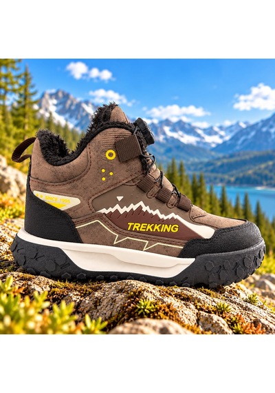 Tutınom Çocuk Mekanizma Bağcıklı Sportif Tasarım İçi Tüylü Outdoor Trekking Bot Kahverengi Tutınom Çocuk Mekanizma Bağcıklı Sportif Tasarım İçi Tüylü Outdoor Trekking Bot Kahverengi