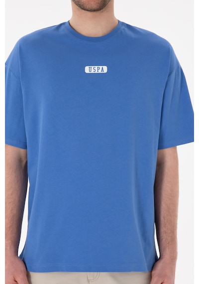 U.S. Polo Assn. Erkek Oversize Fit Bisiklet Yaka İndigo Tişört 50305923-VR028 U.S. Polo Assn. Erkek Oversize Fit Bisiklet Yaka İndigo Tişört 50305923-VR028