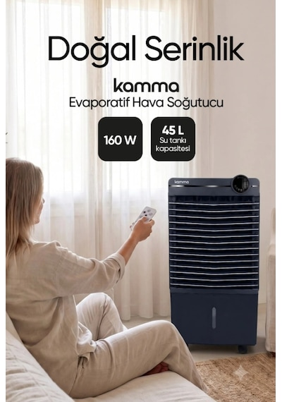 Kac160 160w Kule Tipi Evaporatif Hava Soğutucu İyonizer Özellikli