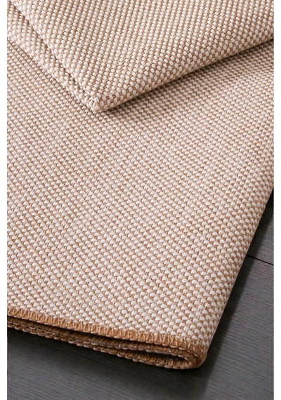 Doğal Jüt Görünümlü Düz Dokuma Kilim Açık Bej Minimal Tasarım Bej Bej