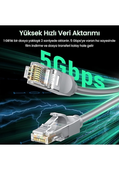 Cat6e 1000mbps Utp Rj45 Gigabit Ethernet Kablosu 20 Metre Standart